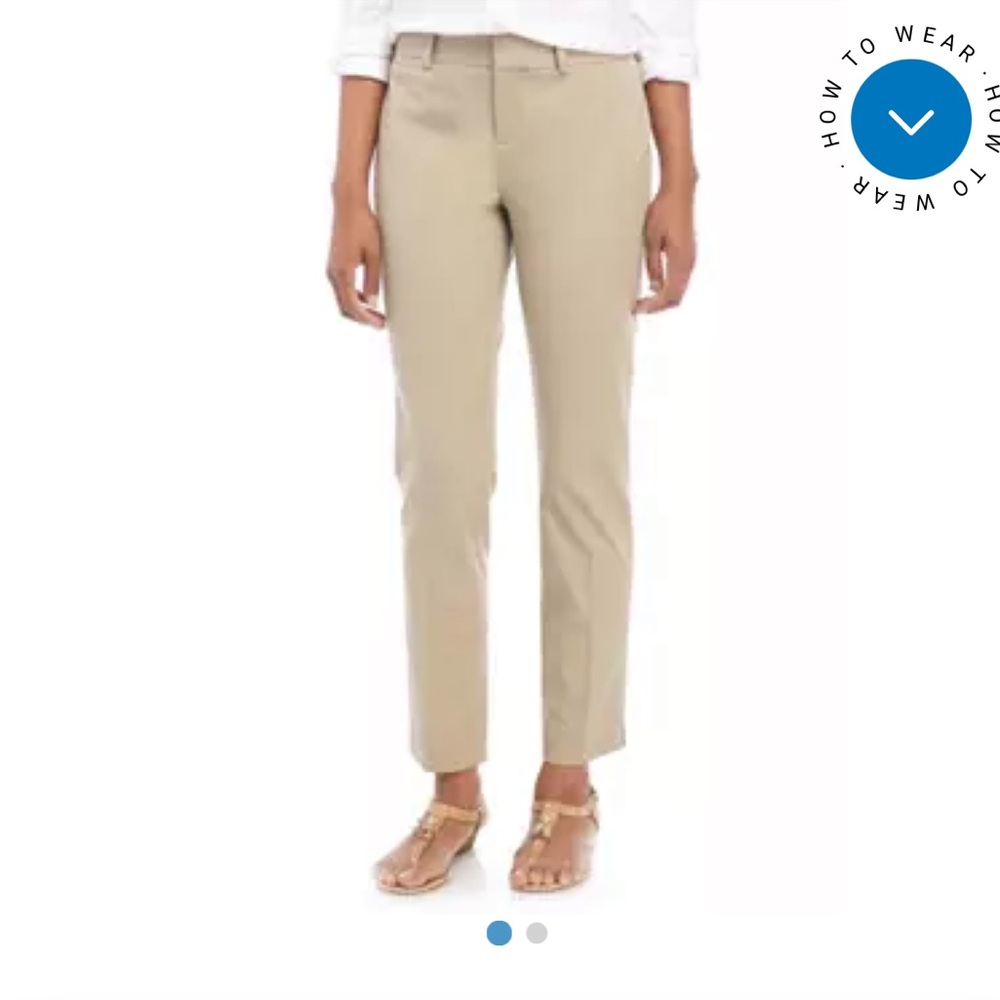 Crown & Ivy Cary bi stretch zip fly pants. Worn twice. 64.50 retail